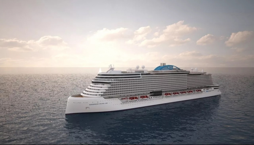 Timelapse costruzione nave Leonardo Class di Norwegian Cruise Line - L. 300mt - Fincantieri